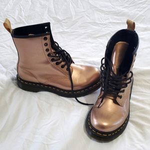 Vegan Rose Gold Doc Martens